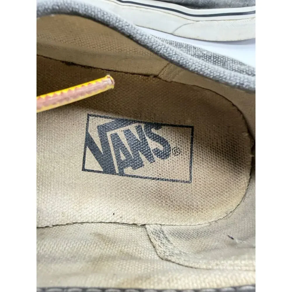 Vans Authentic Unisex Men’s 8 Women’s 9.5 Gray Canvas Low Top Skate Shoes